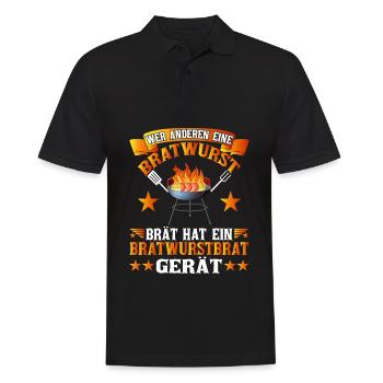 Grillmaster grill & barbecue fédéral officiel - Polo Homme - noir - Devant - Kai (181cm)
