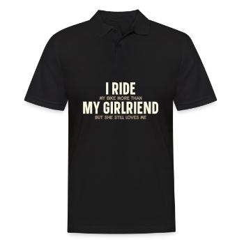Ich Fahre Mein Fahrrad Mehr Radfahrer Radfahrer - Männer Poloshirt - Schwarz - Vorne - Kai (181cm)