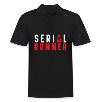 Serial runner marathon clothing - Men's Polo Shirt - black - Front - Kai (181cm)