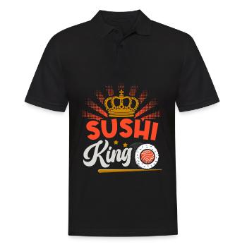 Sushi King Sushi Lovers Japon Japonais - Polo Homme - noir - Devant - Kai (181cm)