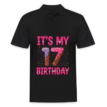 C’est mon 17e anniversaire | Saupoudrer des | à thème - Polo Homme - noir - Devant - Kai (181cm)