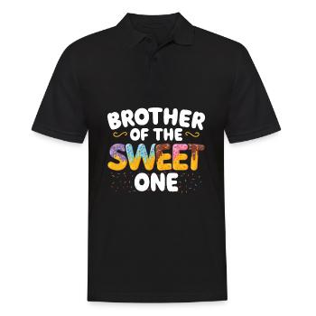 Brother Of sweet one a | Matching Family - Men's Polo Shirt - black - Front - Kai (181cm)
