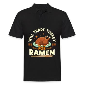La Turquie échangerait-elle contre des ramen | - Polo Homme - noir - Devant - Kai (181cm)