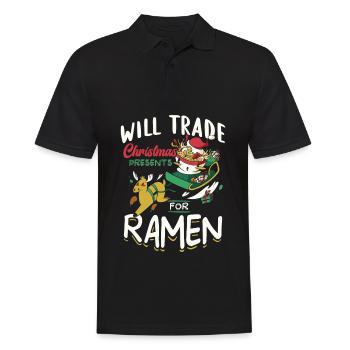 Échangez des cadeaux de Noël contre des ramen | Ramen - Polo Homme - noir - Devant - Kai (181cm)