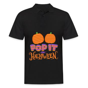 Pop Halloween | Halloween Costume | Halloween - Men's Polo Shirt - black - Front - Kai (181cm)
