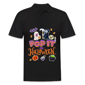 Pop Halloween | Halloween Costume | Halloween - Men's Polo Shirt - black - Front - Kai (181cm)