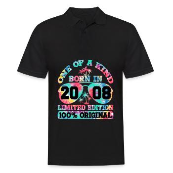 Unique Né en 2008 Édition Limitée - Polo Homme - noir - Devant - Kai (181cm)