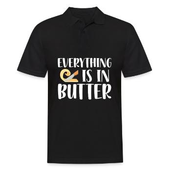 Tout est | dans The Butter | chemise Baker Cuire - Polo Homme - noir - Devant - Kai (181cm)