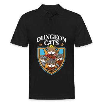 Dungeon Cats | Anime Lover | | de chemise Otaku Manga - Polo Homme - noir - Devant - Kai (181cm)