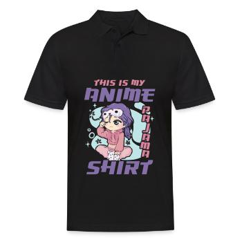 This Is My Anime Pajama Clothing | - Men's Polo Shirt - black - Front - Kai (181cm)