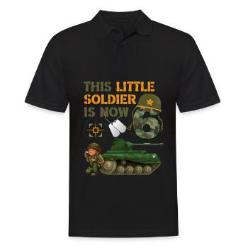 Ce petit soldat est maintenant 6 Army Tank 6. - Polo Homme - noir - Devant - Kai (181cm)
