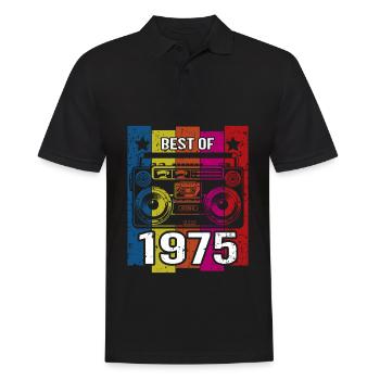 Meilleur de 1975 Stéréo Radio Cassette Player - Polo Homme - noir - Devant - Kai (181cm)