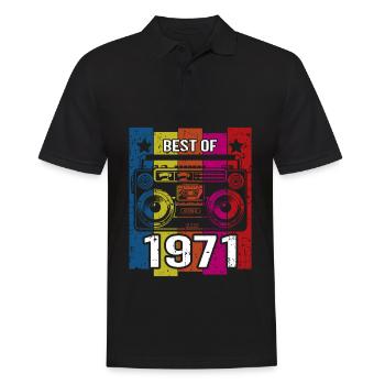 Best Of 1971 Stereo Radio Kassettenspieler - Männer Poloshirt - Schwarz - Vorne - Kai (181cm)