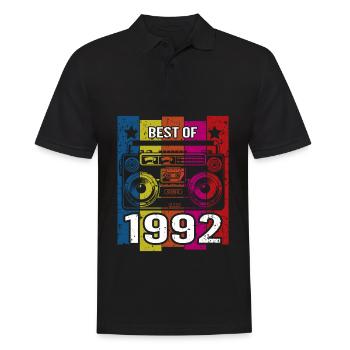 Meilleur de 1992 Stereo Radio Cassette Player - Polo Homme - noir - Devant - Kai (181cm)