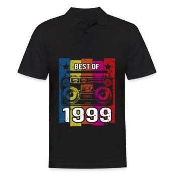 Best Of 1999 Stereo Radio Kassettenspieler - Männer Poloshirt - Schwarz - Vorne - Kai (181cm)