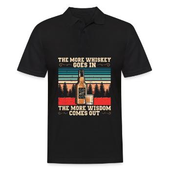 Plus il y a de whisky dans | Chemise Bourbon Drinker - Polo Homme - noir - Devant - Kai (181cm)
