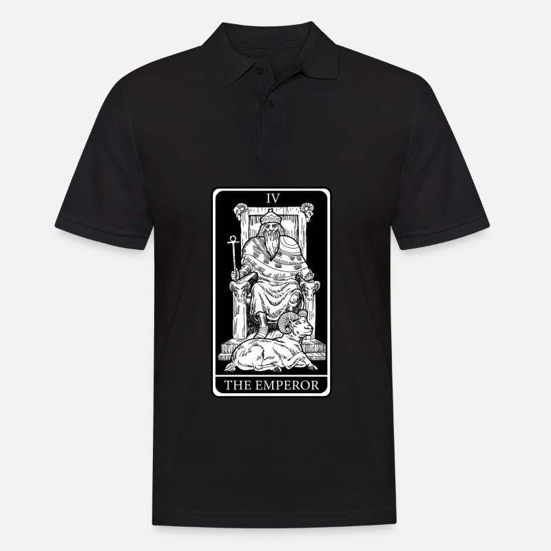 Le Roi Tarot Cartes Devins Devins - Polo Homme - noir