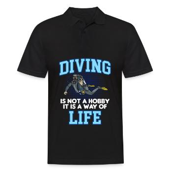 DIVING LIFE - Polo Homme - noir - Devant - Kai (181cm)