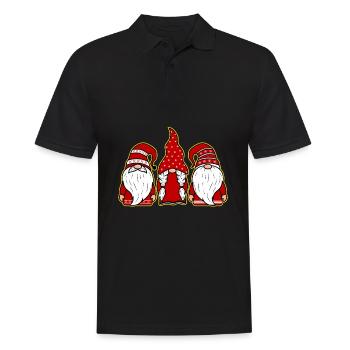 Gnome Buddies Zwerge Humor - Männer Poloshirt - Schwarz - Vorne - Kai (181cm)