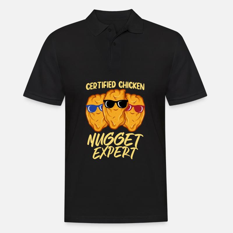 Chicken Nugget Expert - Männer Poloshirt - Schwarz