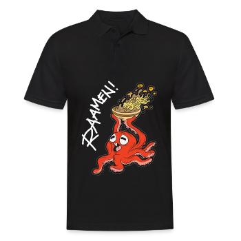 OKTUPOS RAMEN nouilles humour culinaire japonais - Polo Homme - noir - Devant - Kai (181cm)