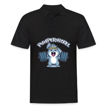 Pumpernickel Pumper karnickel Häschen - Männer Poloshirt - Schwarz - Vorne - Kai (181cm)
