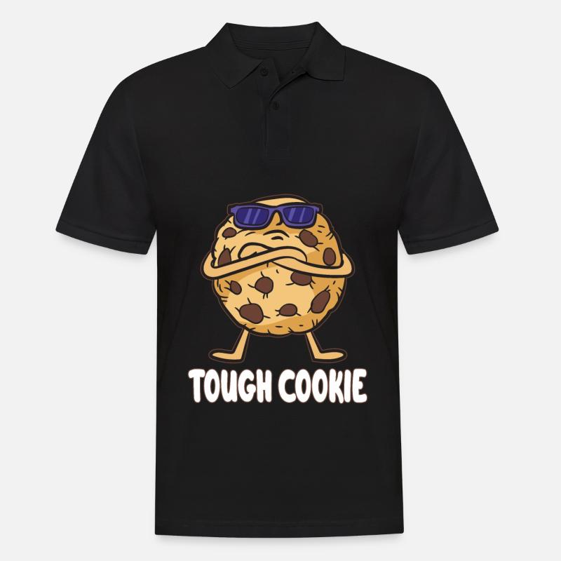 TOUGH COOKIE - Männer Poloshirt - Schwarz