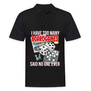 Board game Funny saying board game - Men's Polo Shirt - black - Front - Kai (181cm)