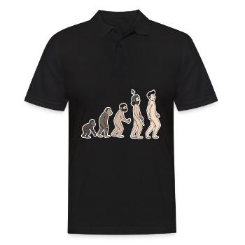 Evolution - Männer Poloshirt - Schwarz - Vorne - Kai (181cm)