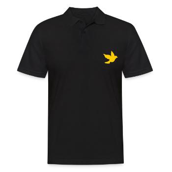 Ukraine - Männer Poloshirt - Schwarz - Vorne - Kai (181cm)