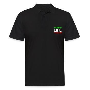 Women life freedom - Men's Polo Shirt - black - Front - Kai (181cm)