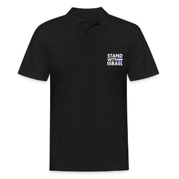stand with israel - Men's Polo Shirt - black - Front - Kai (181cm)