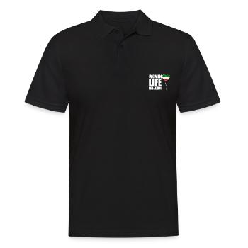Women life freedom - Men's Polo Shirt - black - Front - Kai (181cm)