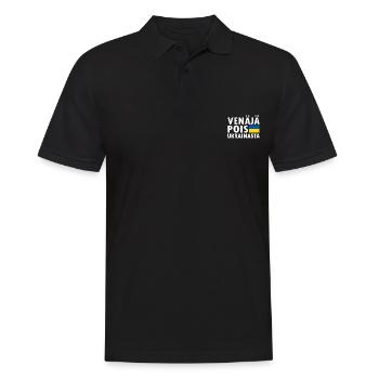 venäjä pois ukrainasta - Männer Poloshirt - Schwarz - Vorne - Kai (181cm)