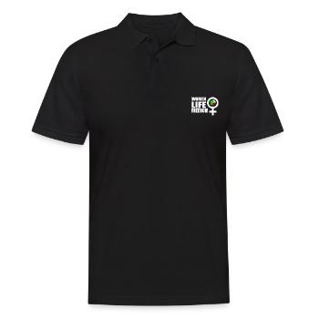 Women life freedom iran - Polo Homme - noir - Devant - Kai (181cm)