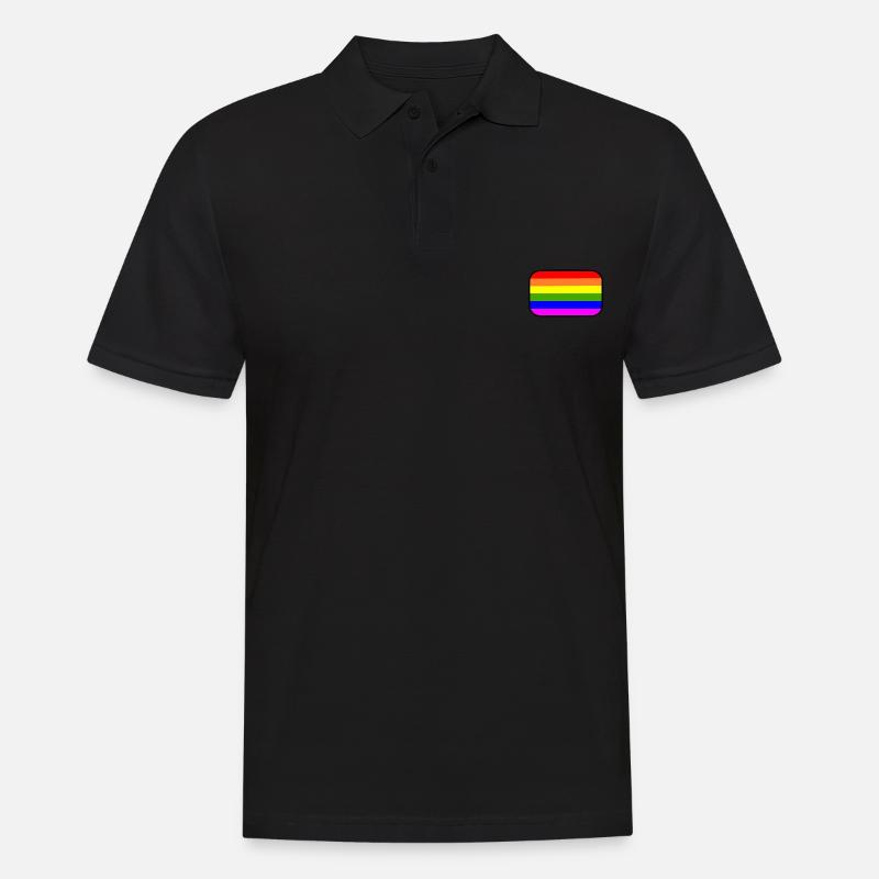 Lgbt - Männer Poloshirt - Schwarz
