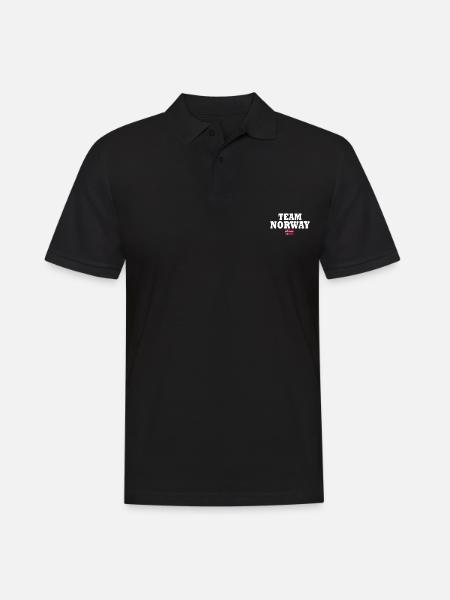 Team norway - Männer Poloshirt - Schwarz