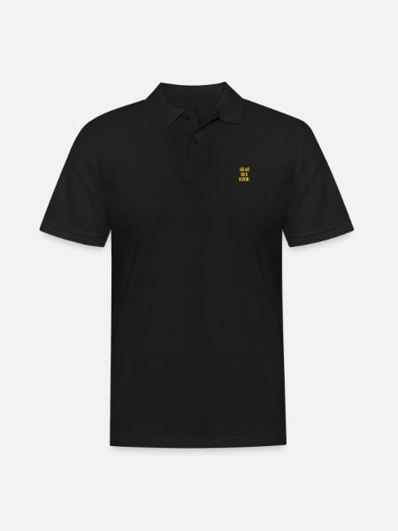 Geh mit oder beiseite - Männer Poloshirt - Schwarz