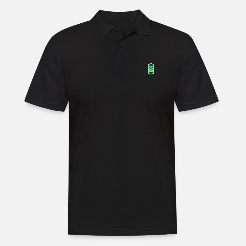 Geboren 1997 - Männer Poloshirt - Schwarz