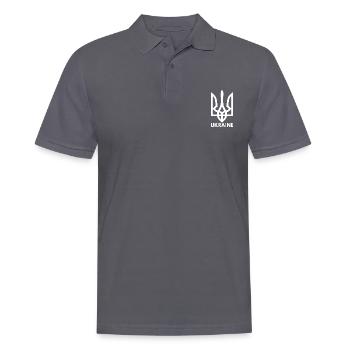 Ukraine - Männer Poloshirt - Anthrazit - Vorne - Nico (186cm)