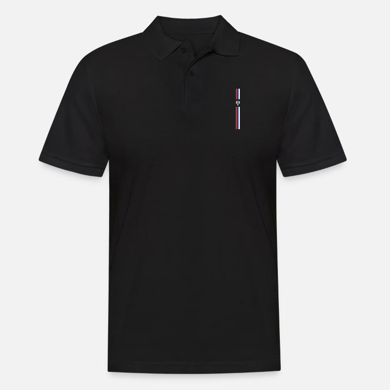 Srbija Flag III - Eagle - Männer Poloshirt - Schwarz