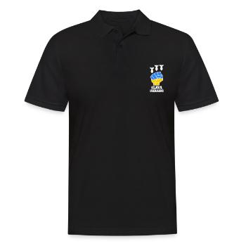 Slava ukraini - Männer Poloshirt - Schwarz - Vorne - Kai (181cm)