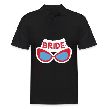 Hochzeit Ehe Trauung Liebe Treue Geschenkidee - Männer Poloshirt - Schwarz - Vorne - Kai (181cm)