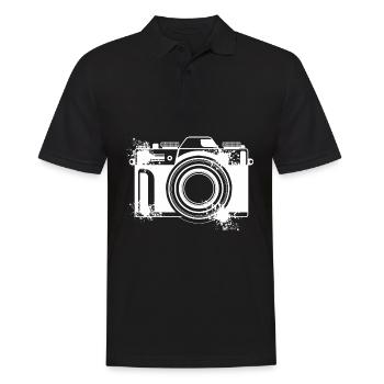 Kamera Fotograf Fotografen Photographie Kreative G - Männer Poloshirt - Schwarz - Vorne - Kai (181cm)