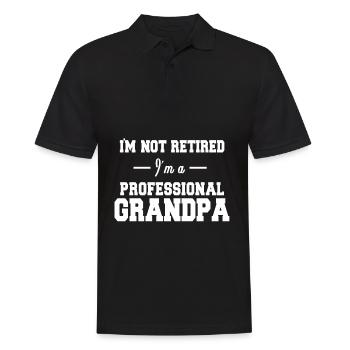 Grandpa - Men's Polo Shirt - black - Front - Kai (181cm)