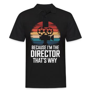 Filmmaker Film Director Cinematographer Film - Men's Polo Shirt - black - Front - Kai (181cm)