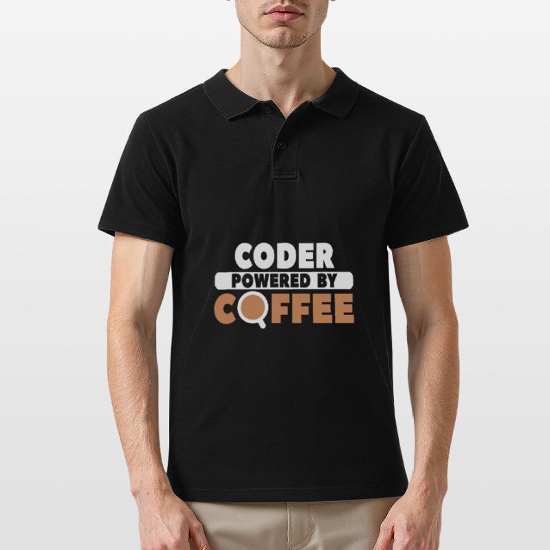 Coder Coffee Männer Poloshirt