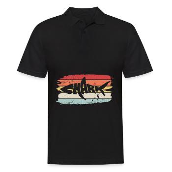 Shark - Männer Poloshirt - Schwarz - Vorne - Kai (181cm)