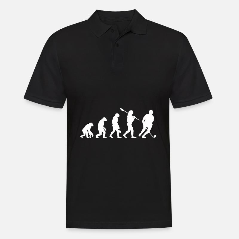 Evolution du hockey - Polo Homme - noir