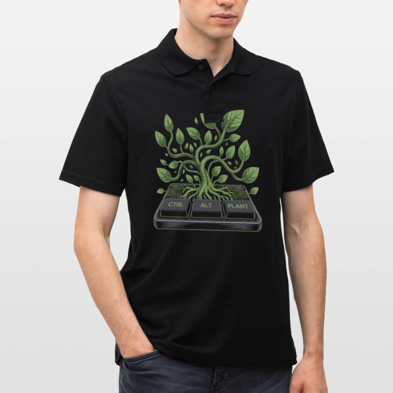 CTRL Alt Plante Jardin Design Polo Homme